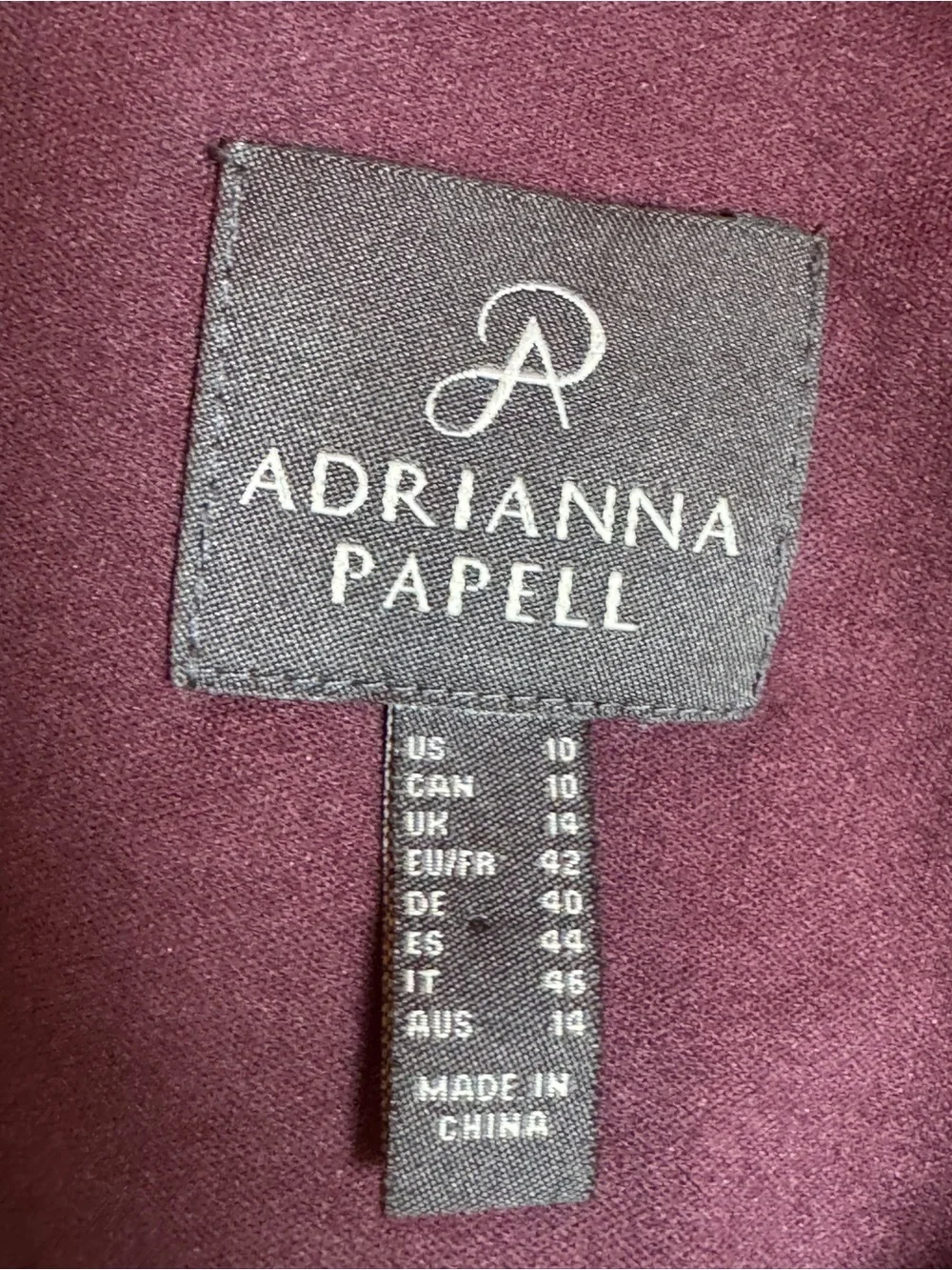 Adrianna Papell Floral Scoop Neck Maxi Dress in Dusty Rose and Blush 10 EUC - Picture 10 of 11